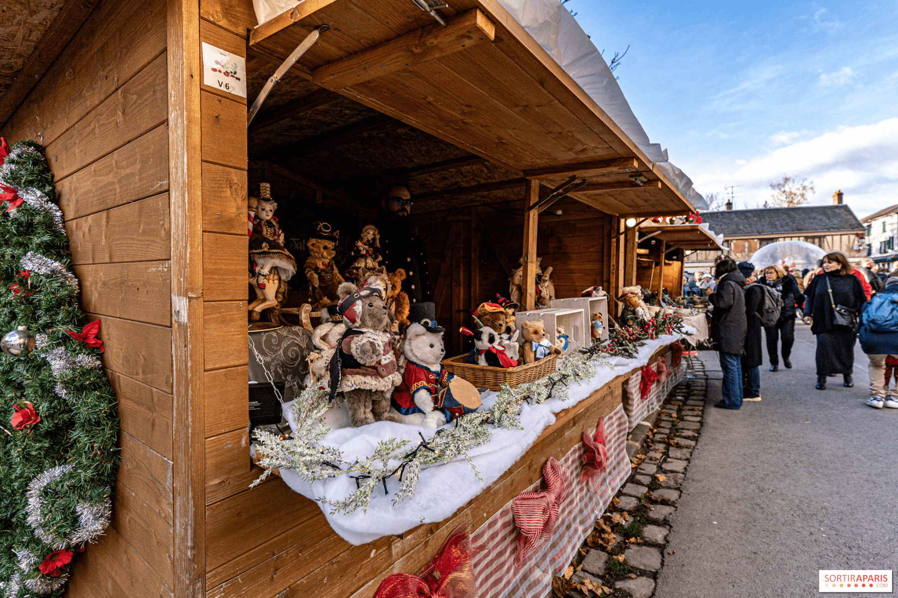 Les chalets en bois des marchés de Noël d'Essone © My de Sorrtiraparis