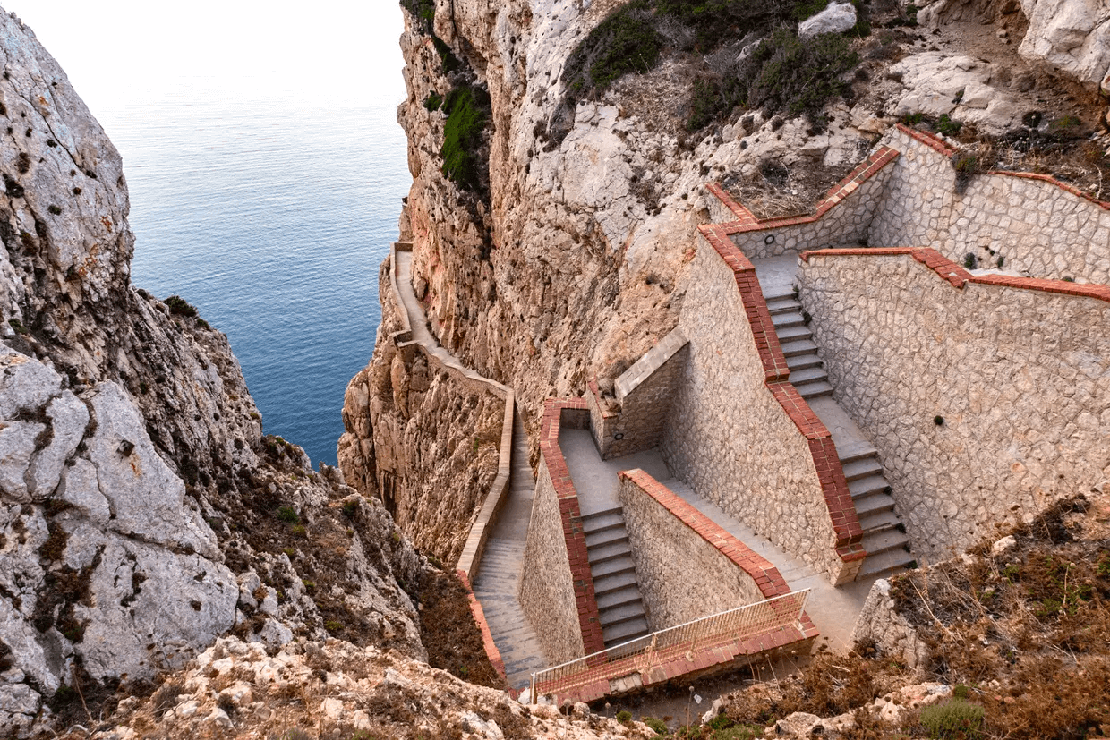 Escaliers de la Grotte de Neptune © Giulio Martino