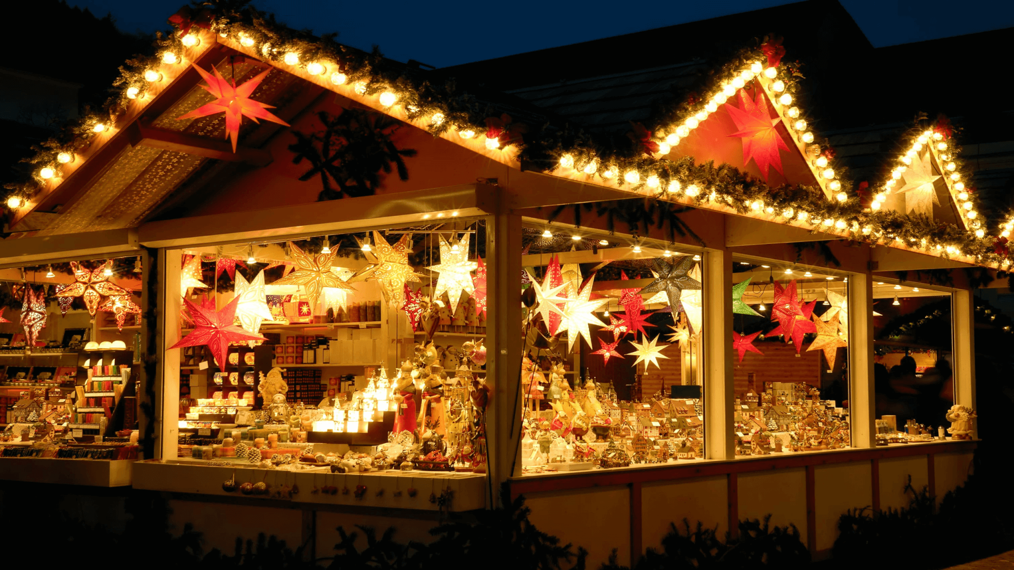 Un chalet typique des marchés de Noël en Bretagne © mesinfos